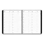2025-2026 Blueline Plan and Link 9.06" x 11" Monthly Planner, Faux Leather Cover, Black (REDC151281T)