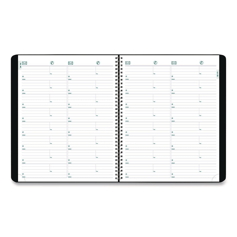 2025-2026 Blueline Plan and Link 9.06" x 11" Monthly Planner, Faux Leather Cover, Black (REDC151281T)