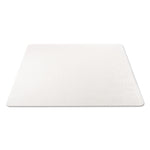 Supermat Frequent Use Chair Mat, Med Pile Carpet, 45 X 53, Beveled Rectangle, Clear