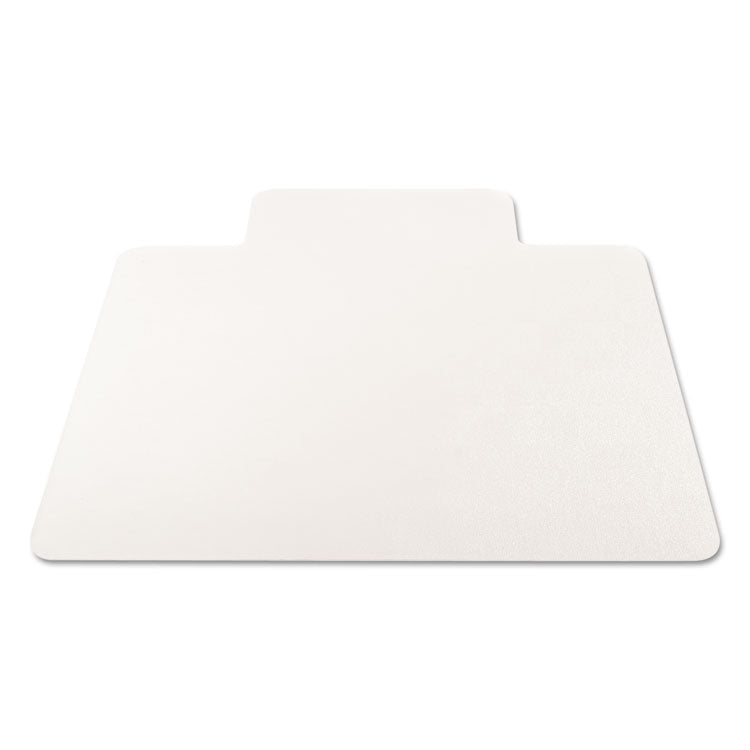 EconoMat All Day Use Chair Mat for Hard Floors, Flat Packed, 45 x 53, Wide Lipped, Clear