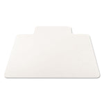 EconoMat All Day Use Chair Mat for Hard Floors, Flat Packed, 36 x 48, Lipped, Clear