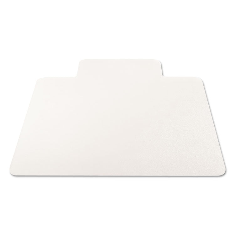 EconoMat All Day Use Chair Mat for Hard Floors, Flat Packed, 36 x 48, Lipped, Clear