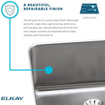 Elkay Lustertone 25" Drop In Single Basin Stainless Steel Kitchen Sink (LRAD2521553)