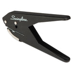 20-Sheet Low Force One-Hole Punch, 9/32" Holes, Black