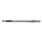 Round Stic Grip Xtra Comfort Ballpoint Pen Value Pack, Easy-Glide, Stick, Medium 1.2mm, Black Ink, Gray/Black Barrel, 36/Pack