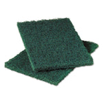 Heavy-Duty Scouring Pad 86, Green, 6 X 9, 6/pack, 10 Packs/carton