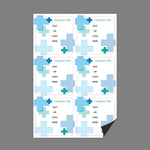 Full Color Magnetic Sign, Square, Vertical, 6 Pieces