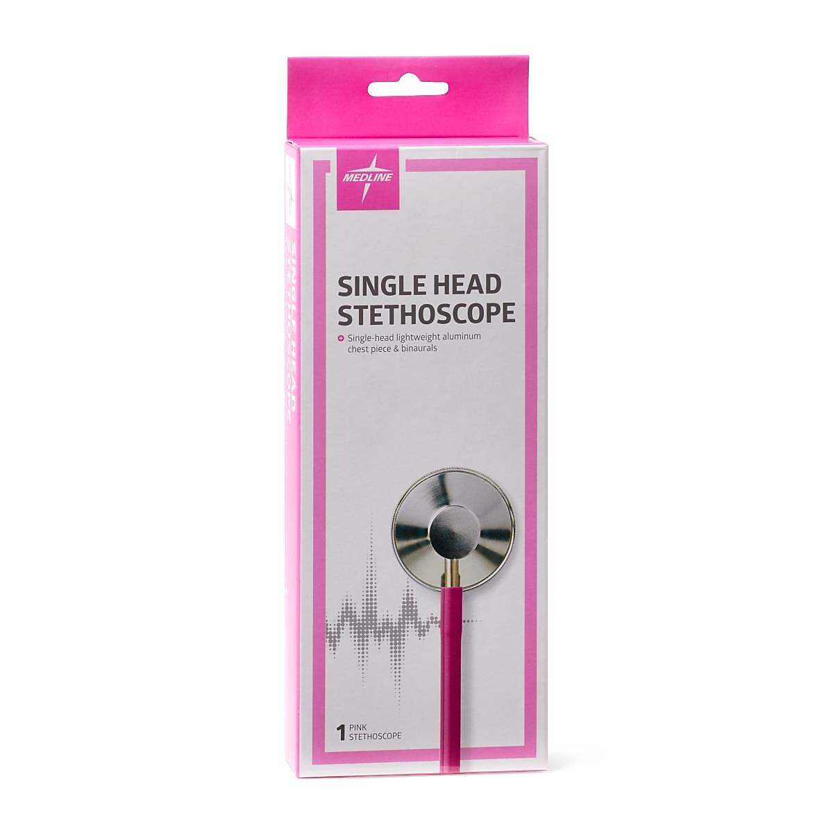Medline Single Head Stethoscope, Pink (MDS926109)