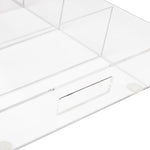 Mind Reader Acrylic 4-Compartment Snack Organizer Tray, Clear (SNACKBEVT-CLR)