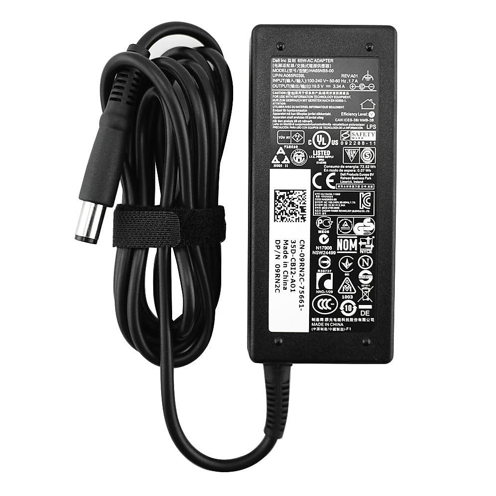 Dell 65W Laptop Adapter & Charger for Dell Latitude 3330/3340/3440/3540 Laptop, Black (3CWYH)