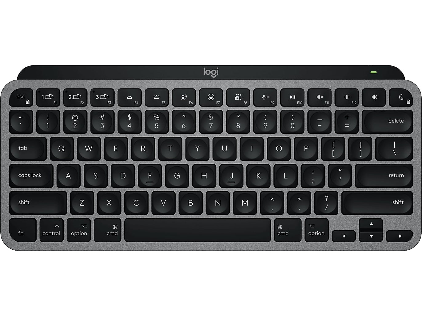 Logitech MX Keys Mini Wireless Keyboard, Space Gray (920-012644)