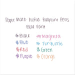 Profile Ballpoint Pen, Retractable, Bold 1.4 Mm, Assorted Ink And Barrel Colors, 8/pack