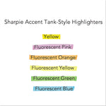 Tank Style Highlighters, Pink Ink, Chisel Tip, Pink Barrel, Dozen