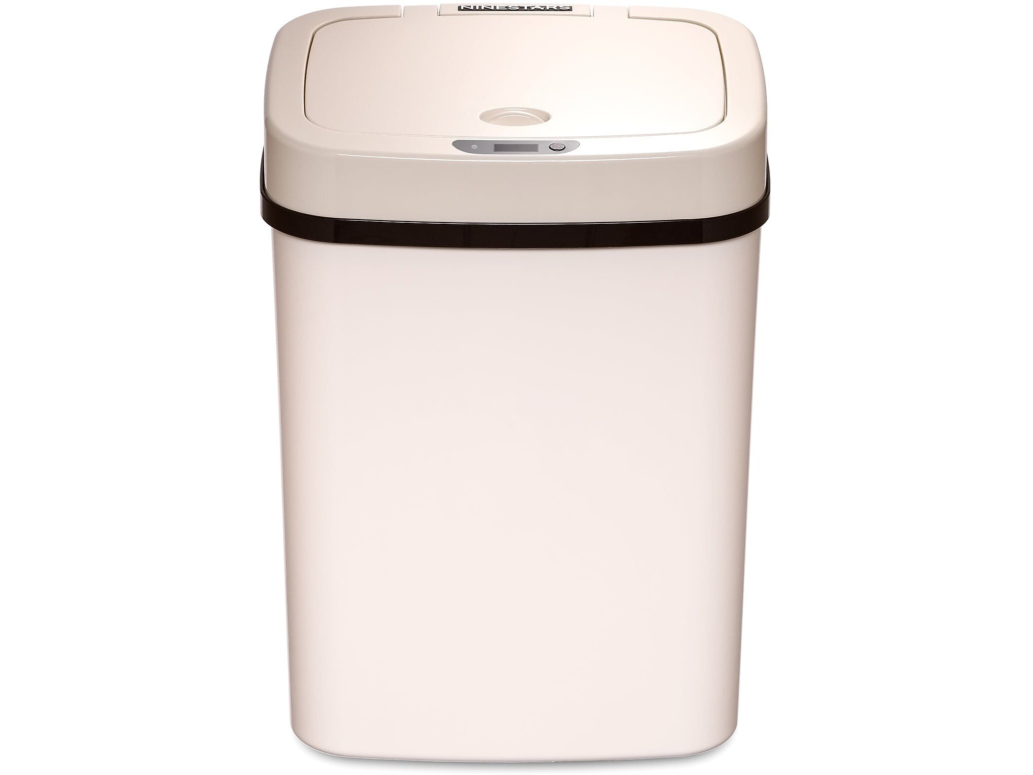 Nine Stars Plastic Sensor Trash Can, 3.2-Gallon, White (DZT-12-5WH)