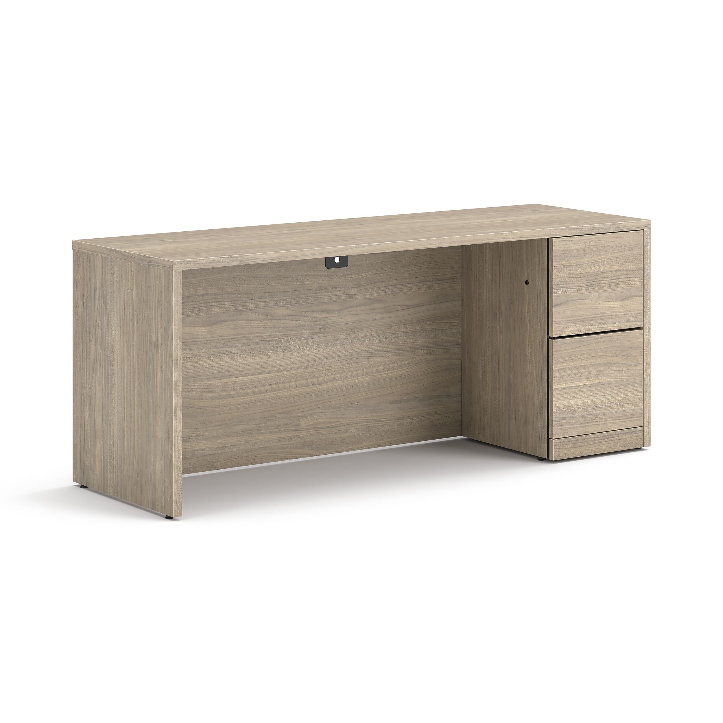 HON 10500 Series 72"W Right Pedestal Credenza, Kingswood Walnut (HON105903RLKI1)