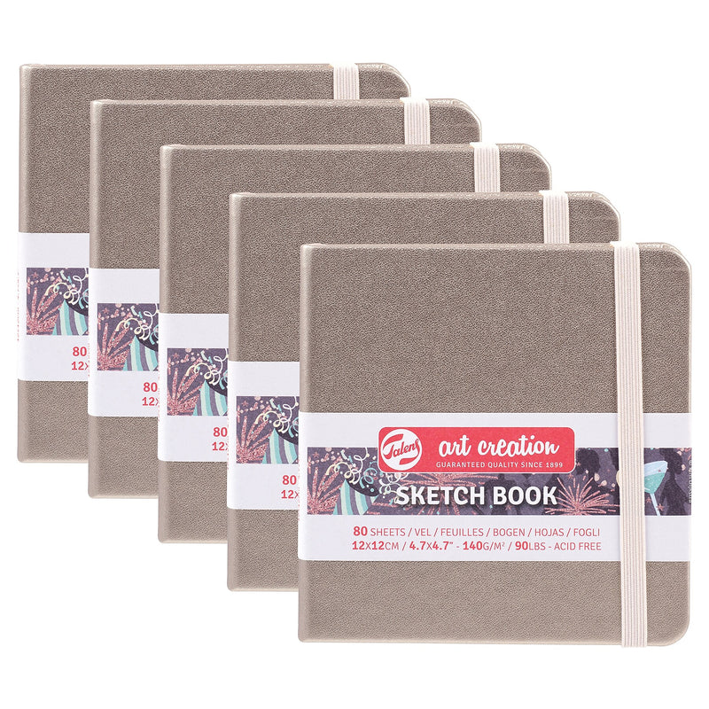 Talens Art Creation 4.7" x 4.7" Sketch Book, 80 Sheets/Book, 5/Bundle (TLN9314244M-5)