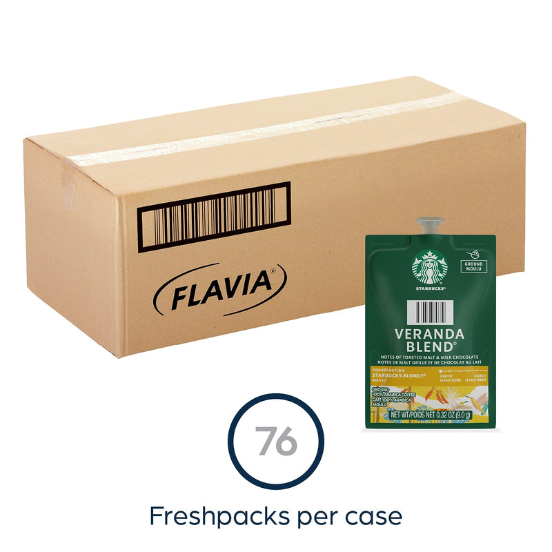 Starbucks Veranda Blend Coffee Flavia Freshpacks, Blonde Roast, 76/Carton (MDR01037)