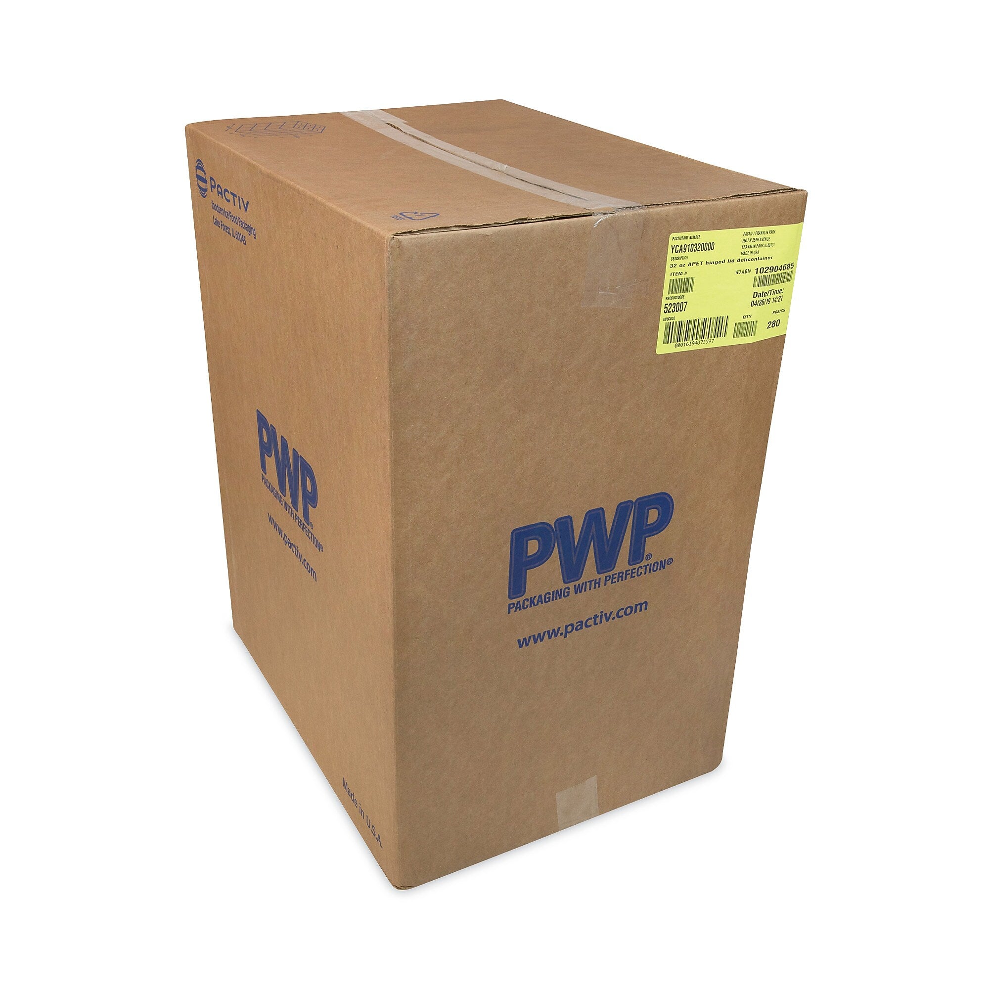 CONTAINER,32OZ APET,CLR