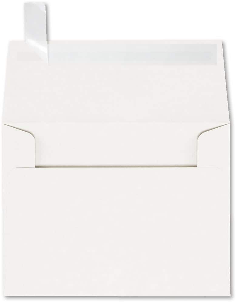 JAM Paper Self Seal A2 Booklet Envelope 4 3/8" x 5 3/4", White, 50/Pack (4870-WPC-50)
