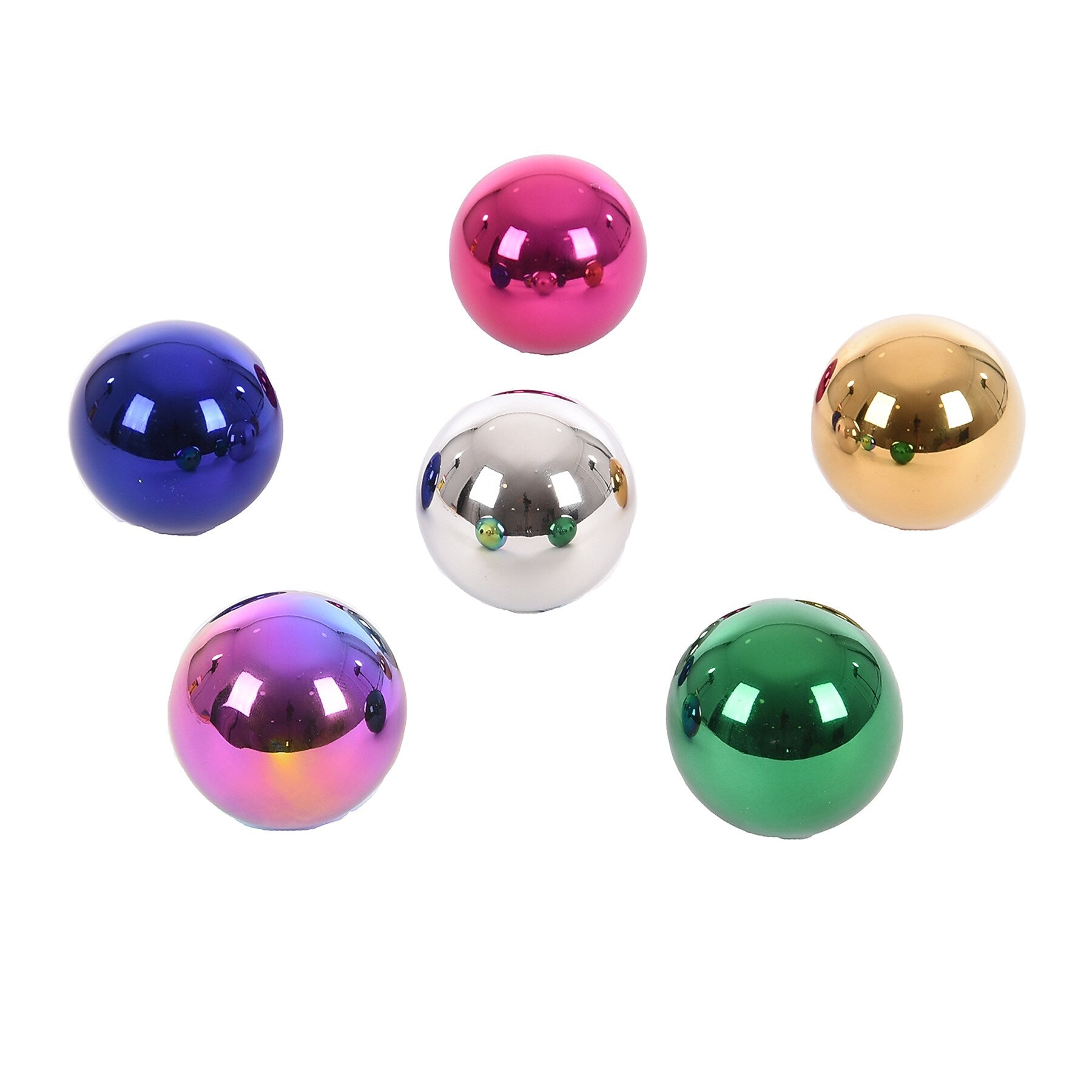 TickiT Sensory Reflective Color Mystery Balls, Assorted Colors, 6/Set (CTU72265)