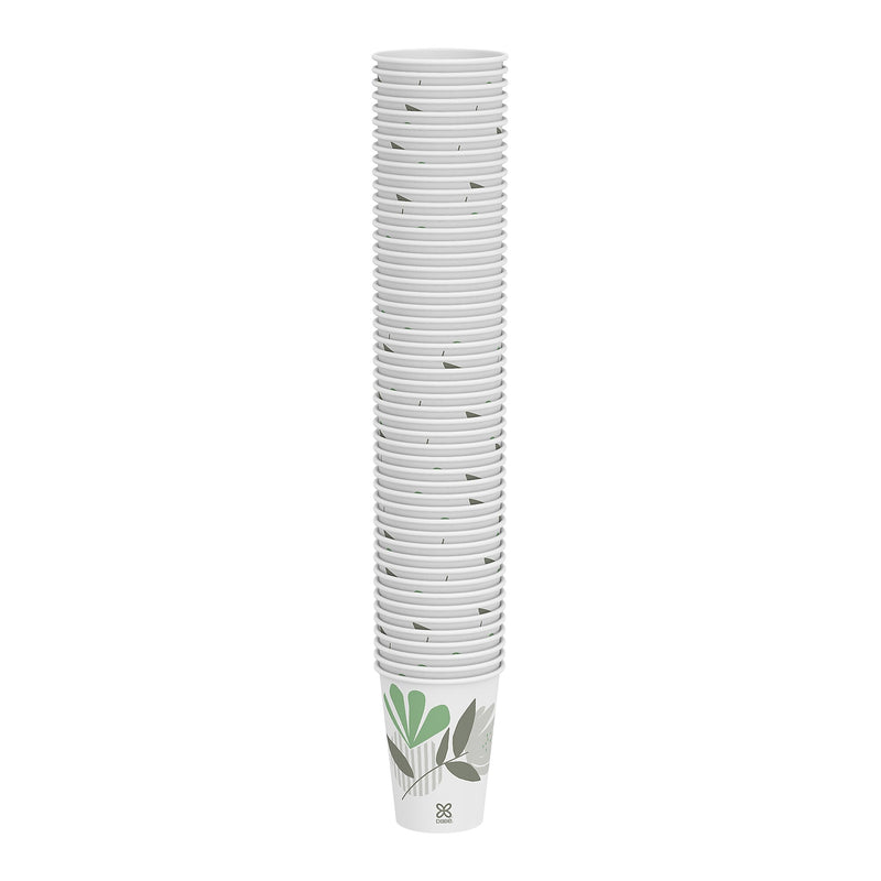 Dixie Pathways Poly Paper Hot Cups, 12 oz., White, 1000/Carton (2342PATH)