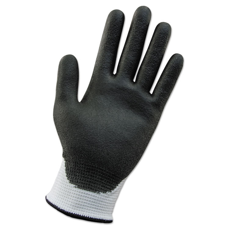 G60 ANSI Level 2 Cut-Resistant Gloves, EN388: 4343, 8.46" Long, Small, White/Black, 12 Pairs/Carton