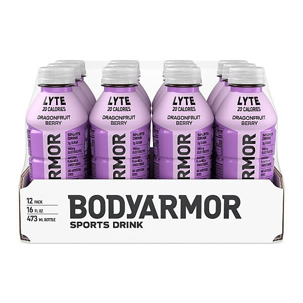BodyArmor LYTE Dragonfruit Berry Sports Drink, 16 oz., 12/Pack (411891)