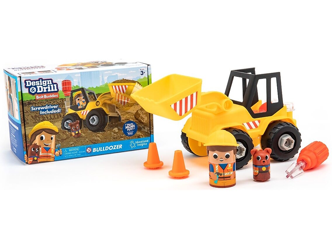 Educational Insights Design & Drill Bolt Buddies Bulldozer (4195)