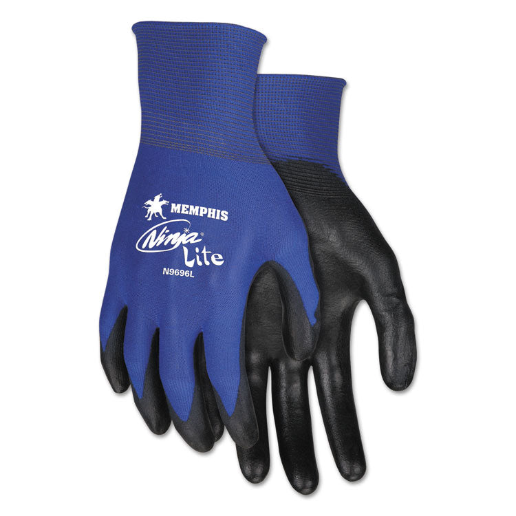 Ultra Tech Tactile Dexterity Work Gloves, EN388: 4131, Small, Blue/Black, 12 Pairs