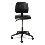 Alera Wl Series Workbench Stool, Supports Up To 250 Lb, 17.25" To 25" Seat Height, Black
