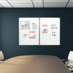 Excello Global Products Wall-Mounted Magnetic Steel Dry-Erase Whiteboard, 40" x 60" (EGP-HD-0551)