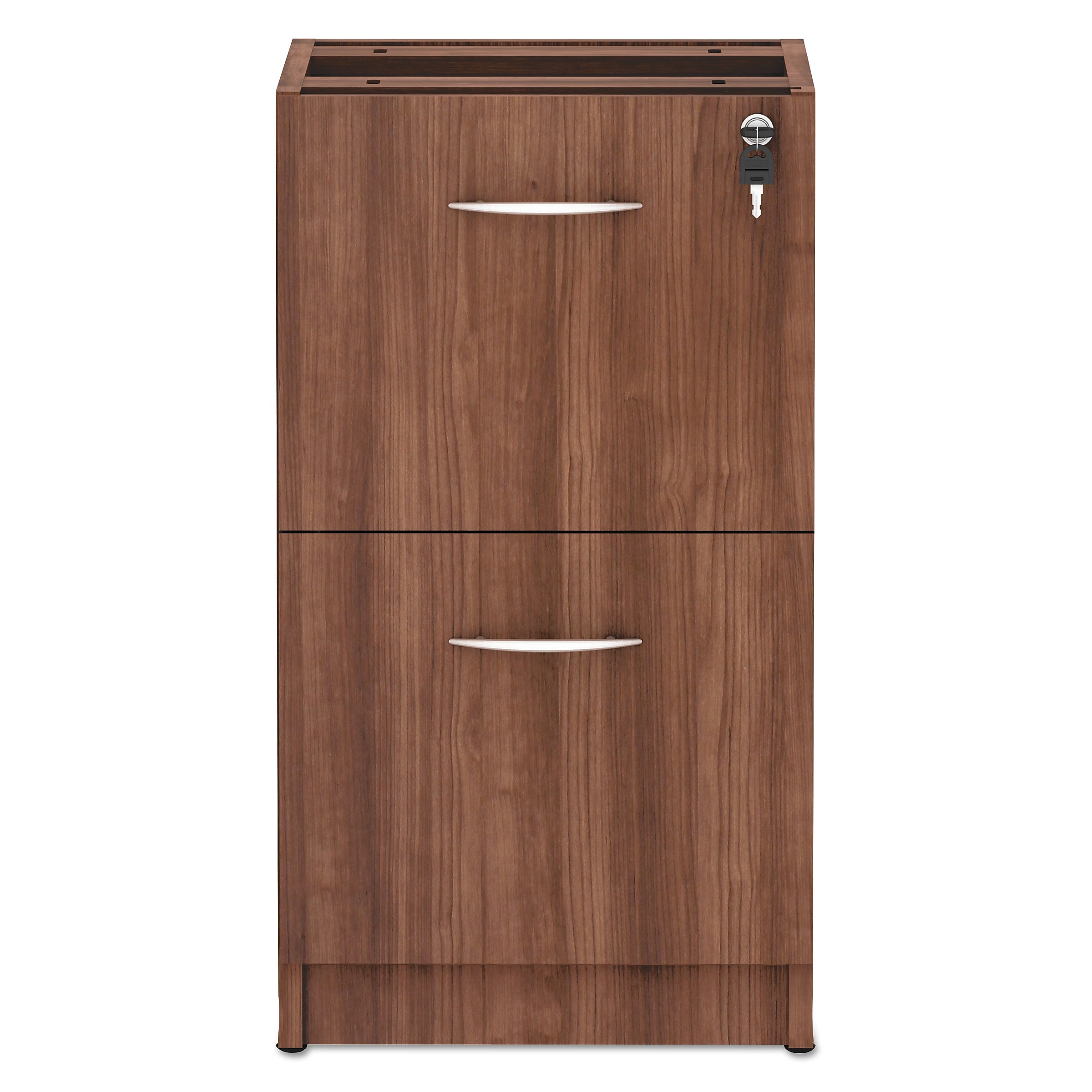 Alera Alera Valencia Series File/File Full Pedestal File,15.63w x 20.5d x 28.5h, Modern Walnut (ALEVA542822WA)