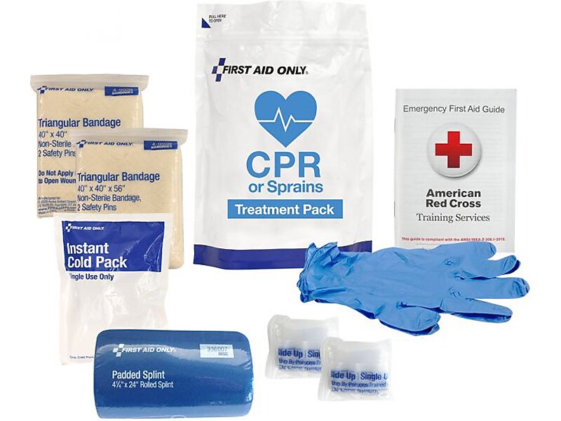 First Aid Only 9-Piece CPR & Sprains Treatment Pack (91165)