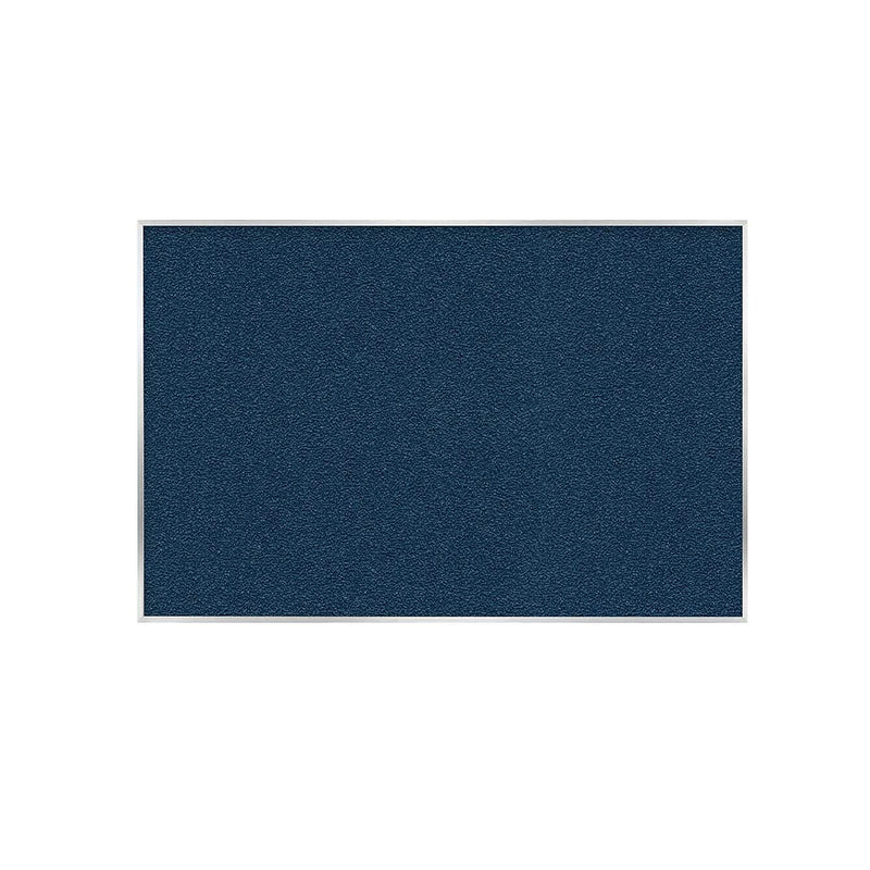Ghent Vinyl Bulletin Board, Satin Aluminum Frame, 4' x 7'-4", Navy (AV47-195)
