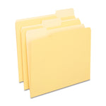 Staples File Folders, 1/3-Cut Tab, Letter Size, Yellow, 24/Pack (ST13844-CC)