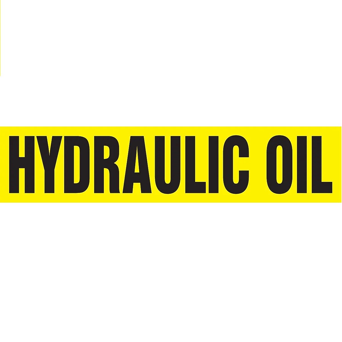 Accuform Self-Stick Pipe Marker, HYDRAULIC OIL, 1-1/2" to 2", Black/Yellow (RPK443SSB)