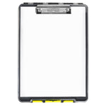 Dexas International ClearView Clipcase Storage Clipboard, Letter Size, Gray/Yellow (5717-803)
