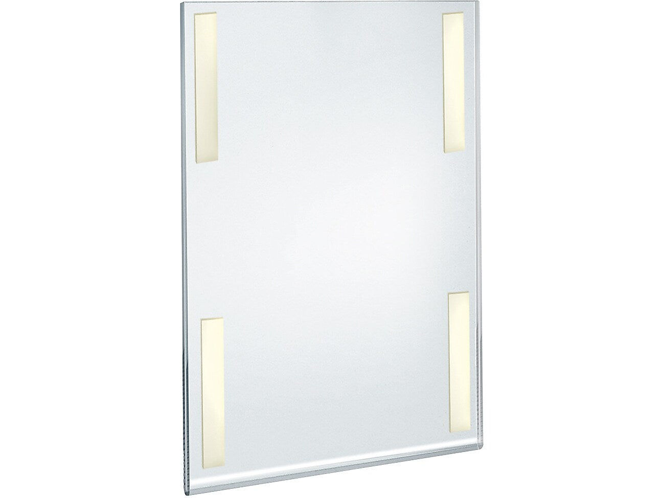 Azar Sign Holder, 11" x 17", Vertical, Wall Mounted, Clear, Acrylic, 2/Pack (122032-2PK)