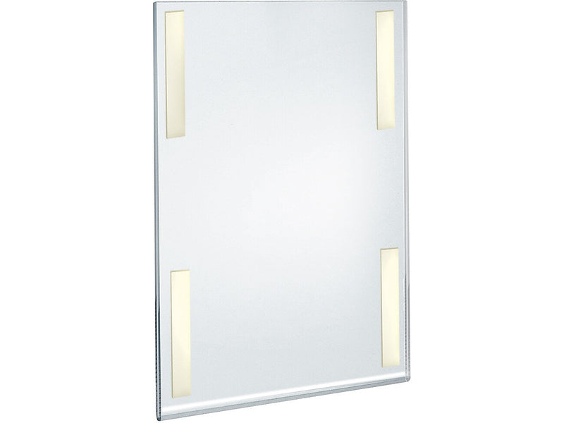 Azar Sign Holder, 11" x 17", Vertical, Wall Mounted, Clear, Acrylic, 2/Pack (122032-2PK)