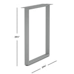 HON Voi 28"H x 30"D Steel O-Leg Support for Worksurface, Silver (HLSL3028O.PR6)