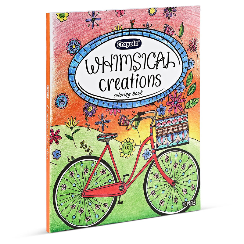 Crayola Whimsical Creations Adults Coloring Book, 40 Pages, 2/Bundle (BIN040838-2)