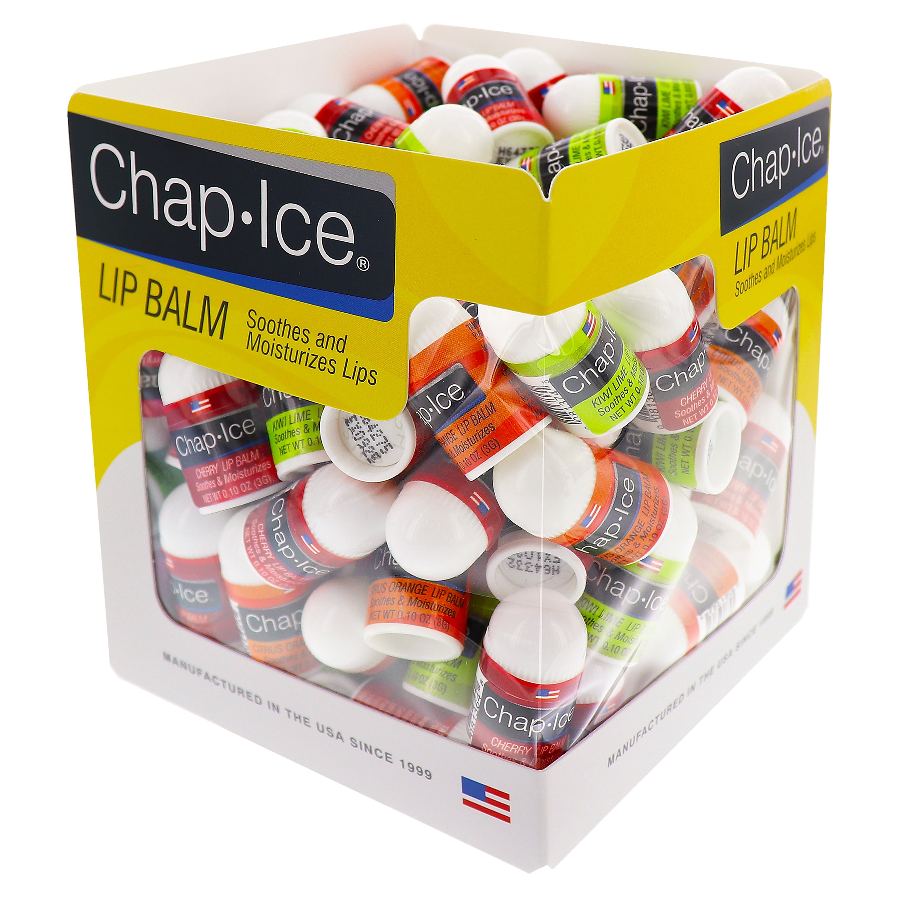 Chap-Ice Assorted Flavors Lip Balm, 0.10 oz., 100/Box (840FB)