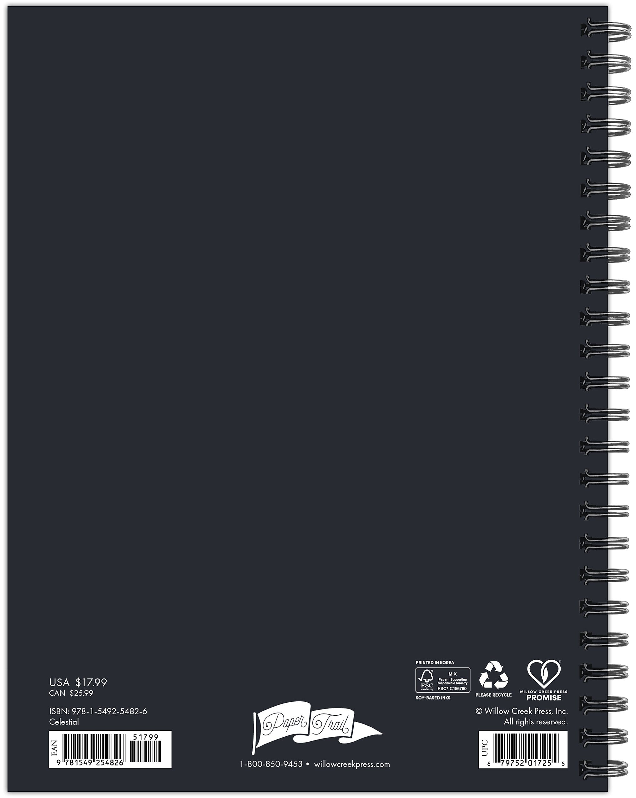 2025-2026 Willow Creek Celestial 6.5" x 8.5" Academic Year Weekly & Monthly Planner, Multicolored (54826)