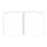 Planning Calendar DD Rugby Stripe Navy Frosted PP 8x10 RY26 Daily/Mthly Safety Wirebound -
