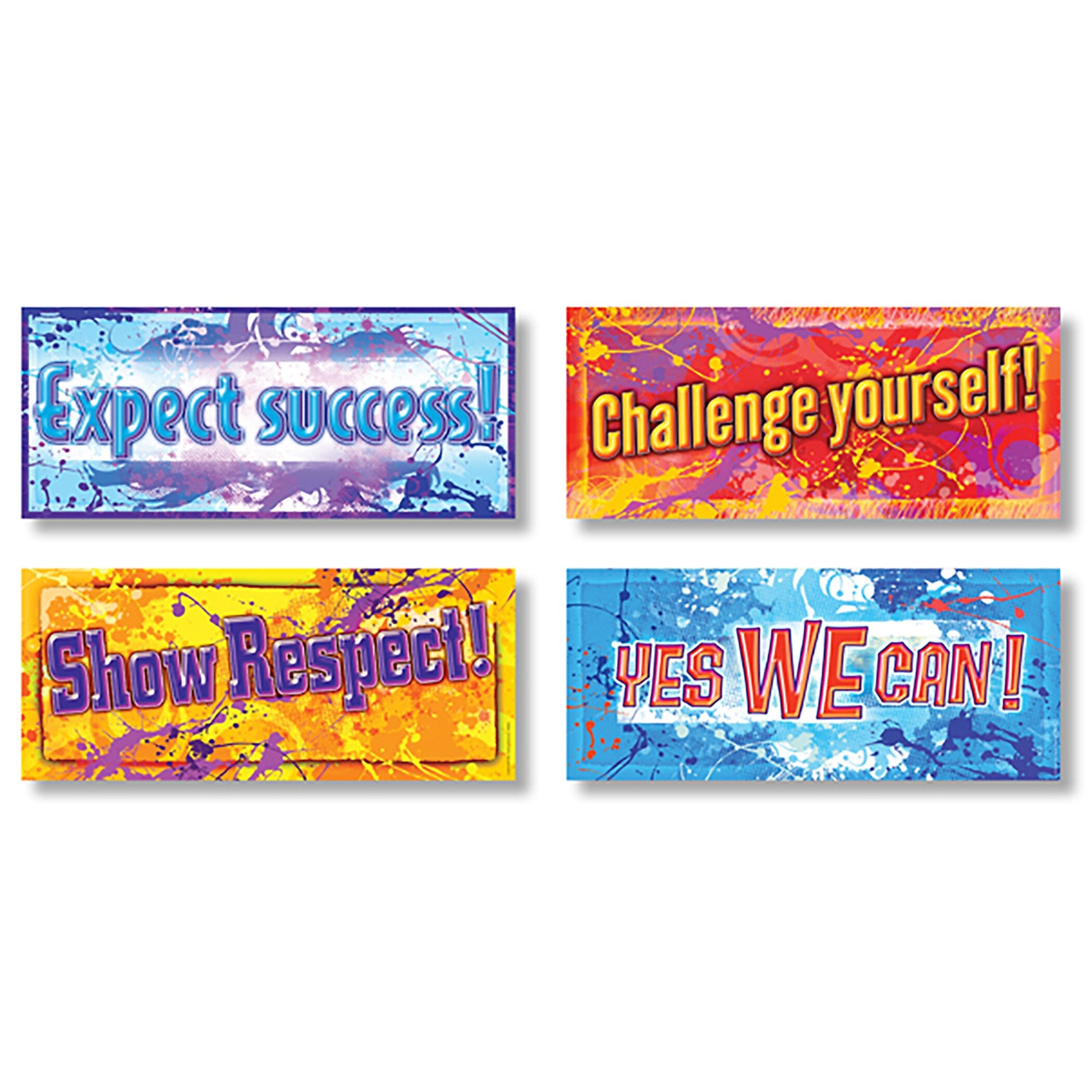 North Star Teacher Resources 7-1/3" x 17", Positive Messages Posters, Laminated, 12/Set (NST3050)