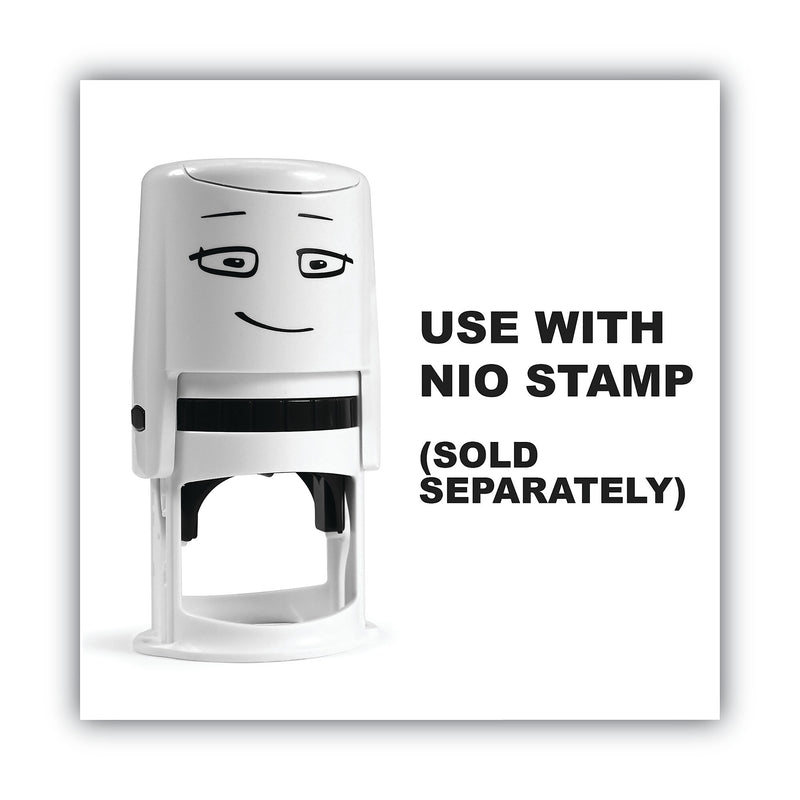 NIO® Ink Pad for NIO Stamp with Voucher, 2.75" x 2.75", Fancy Gray