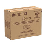 Dart Liftn'lock Lids 10-14oz Cups, Translucent, 100/Sleeve, 10 Sleeves/Carton (12FTLS)