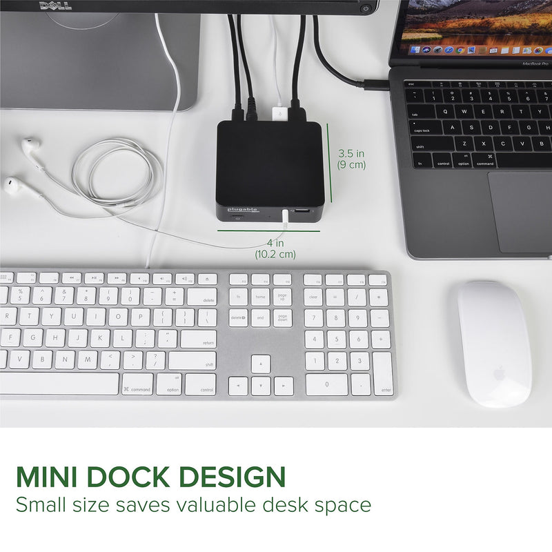 Plugable USB-C Mini Docking Station with 85W Power Delivery  (UD-CAM)