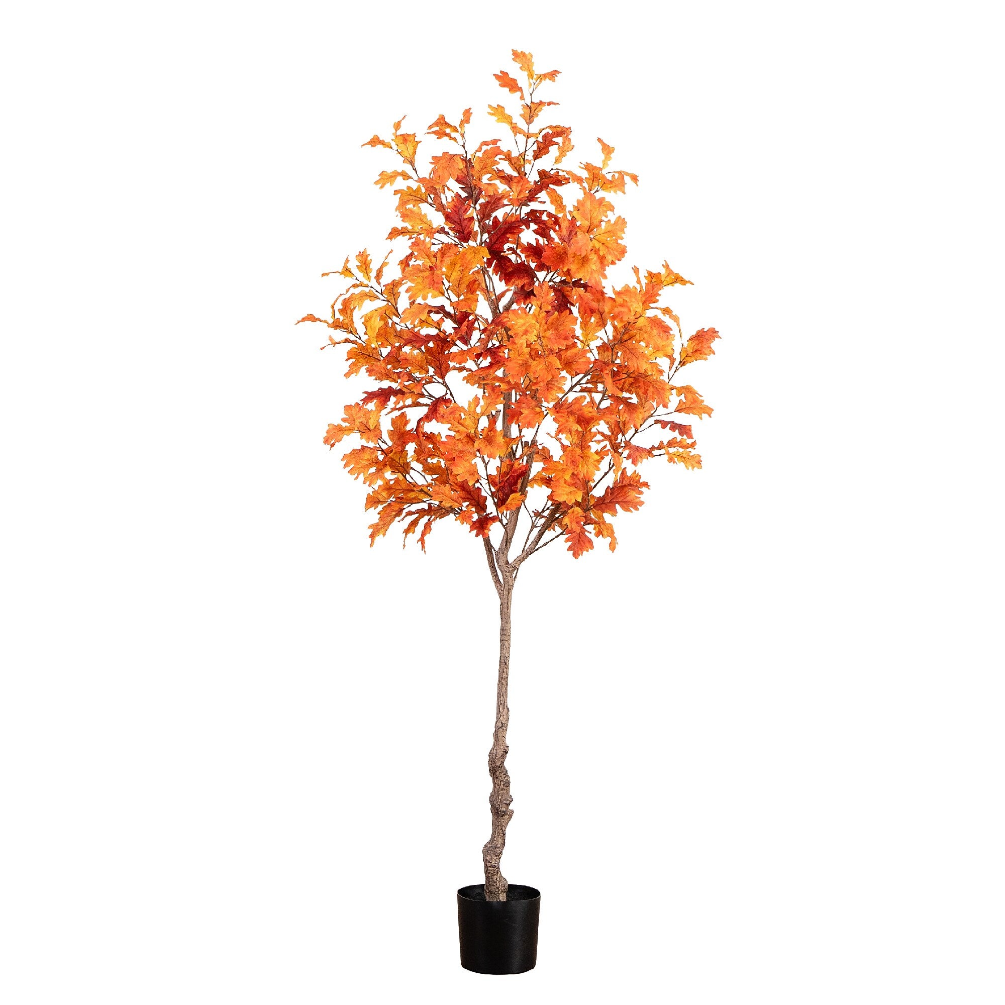 Nearly Natural 7' Autumn Oak Artificial Fall Tree (T4808)