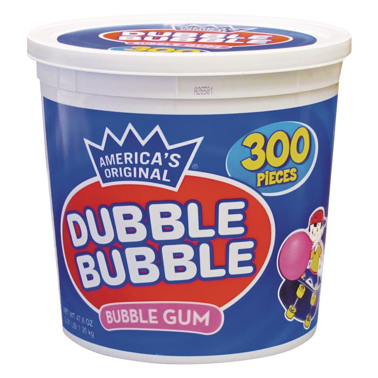 Bubble Gum, Original Pink, 300/tub